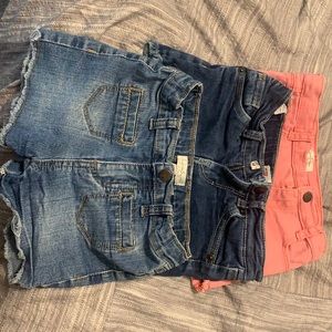 3-size 4 little girl shorts